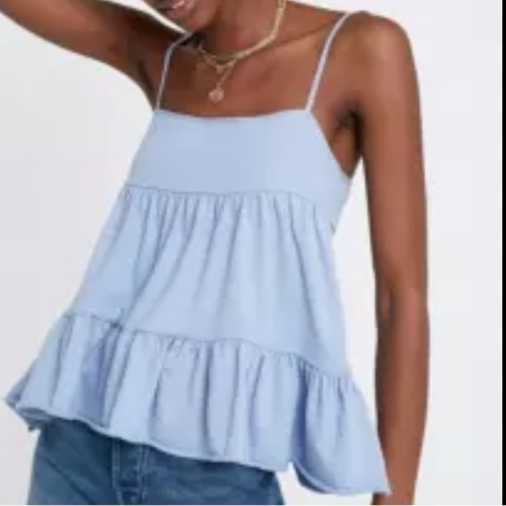 Urban Outfitters Blue Babydoll Top